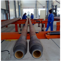 Petroleum pipeline powder internal spraying machine